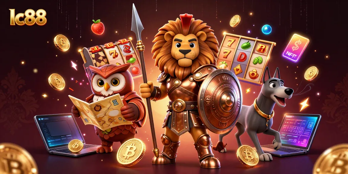 Experience the excitement of lc88 with a dynamic 3D scene featuring engaging casino elements and characters.